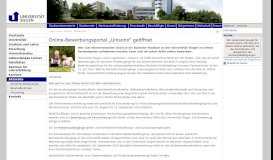 
							         Online-Bewerbungsportal „Unisono“ geöffnet | Universität Siegen								  
							    