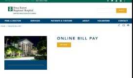 
							         Online Bill Pay | Boca Raton Regional Hospital								  
							    