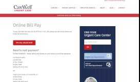 
							         Online Bill Pay | CareWell Urgent Care								  
							    