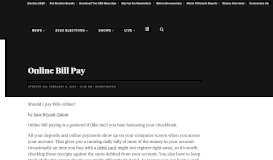 
							         Online Bill Pay - CBS News								  
							    