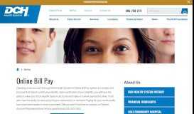 
							         Online Bill Pay | DCH Health System								  
							    