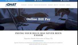 
							         Online Bill Pay - DHAT								  
							    