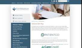 
							         Online Bill Pay - FMCH - Fort Madison Community Hospital								  
							    