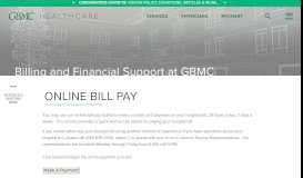 
							         Online Bill Pay in Baltimore, MD - GBMC HealthCare								  
							    