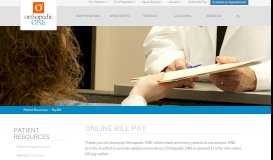 
							         Online Bill Pay | Orthopedic One								  
							    