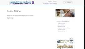 
							         Online Bill Pay - Reproductive Partners Medical Group								  
							    