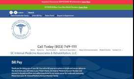 
							         Online Bill Pay - SC Internal Medicine Associates								  
							    