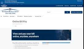 
							         Online Bill Pay | The Frist Clinic								  
							    