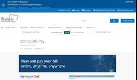 
							         Online Bill Pay | Westside Regional Medical Center								  
							    