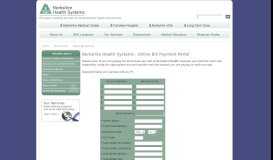 
							         Online Bill Payment - Berkshire Health Systems								  
							    