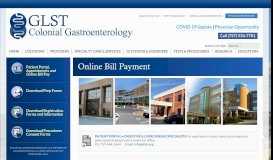 
							         Online Bill Payment | Colonial Gastroenterology - GLSTVA								  
							    