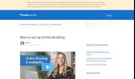 
							         Online Booking: 1. Client Portal Settings – SimplePractice Support								  
							    