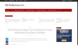 
							         Online Business Idea: A Tyre Comparison Portal Makes Best Tyre ...								  
							    