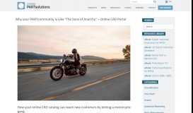 
							         Online CAD Portal - Why a PARTcommunity is Like The Sons of Anarchy								  
							    
