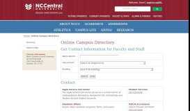
							         Online Campus Directory - North Carolina Central University								  
							    