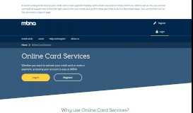 
							         Online Card Services | MBNA								  
							    
