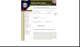 
							         Online Case Docket - CJIS								  
							    