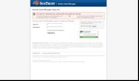 
							         Online Cash Manager Sign On - SunTrust Bank								  
							    