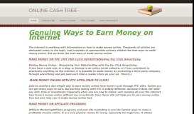 
							         Online Cash Tree - HOME								  
							    