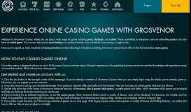 
							         Online Casino | Play Online with the UK's Biggest Casino Brand								  
							    