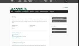 
							         Online - Centre for Continuing & Online Learning - Algonquin College								  
							    