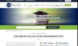 
							         Online Certificate Programs | California Coast University | Online ...								  
							    