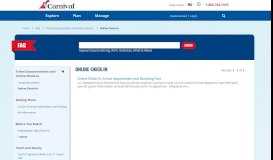 
							         Online Check-In - Carnival Cruise								  
							    