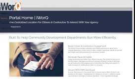 
							         Online Citizen Portal - iWorQ Systems - Software Solutions								  
							    