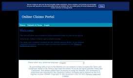
							         online claims portal								  
							    