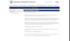 
							         Online Class Navigation - BARSTOW COMMUNITY COLLEGE								  
							    