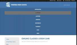 
							         Online Classes Login Link - Widefield High School								  
							    