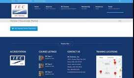 
							         Online Classroom Portal - IEC Dakotas								  
							    