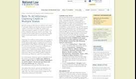 
							         Online CLE | Continuing education courses ... - National Law Foundation								  
							    