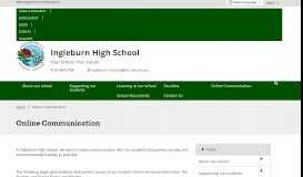
							         Online Communication - Ingleburn High School								  
							    