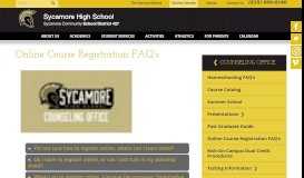 
							         Online Course Registration FAQ's - Sycamore High School								  
							    