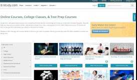 
							         Online Courses, College Classes, & Test Prep Courses - Study.com								  
							    