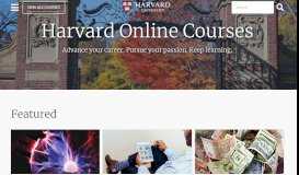 
							         Online Courses | Harvard University								  
							    