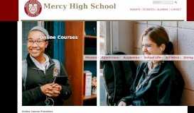
							         Online Courses | Mercy High School								  
							    