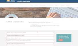 
							         Online Courses - Open School BC								  
							    