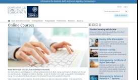 
							         Online Courses | Oxford University Department for Continuing Education								  
							    