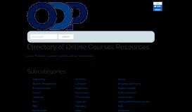 
							         Online Courses Web Directory: ODP.org > Reference > Education ...								  
							    