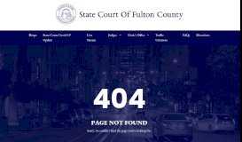
							         Online Court Records - State Court – Fulton County								  
							    