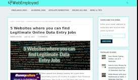 
							         Online Data Entry Jobs: 5 Legitimate websites to find them								  
							    