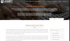 
							         Online Data Entry - Josoft Technologies								  
							    