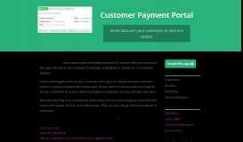 
							         Online database and workflow templates: Customer Payment Portal								  
							    