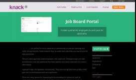 
							         Online database and workflow templates: Job Board Portal - Knack								  
							    