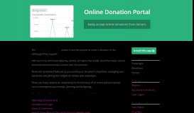 
							         Online database and workflow templates: Online Donation Portal								  
							    