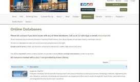 
							         Online Databases - Manheim Township Public Library								  
							    