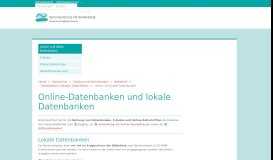 
							         Online-Datenbanken und lokale Datenbanken: Beuth Hochschule für ...								  
							    