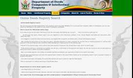 
							         Online Deeds Registry Search - Intellectual Property								  
							    
